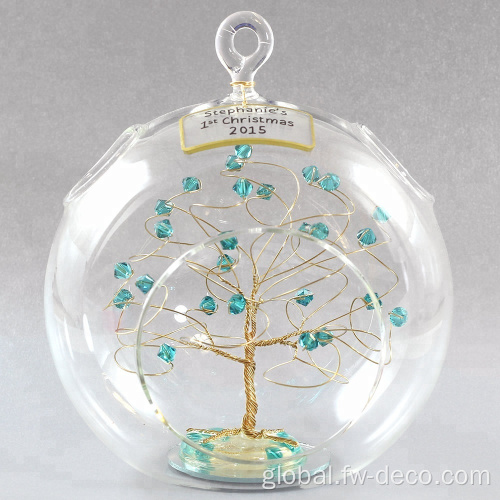 Christmas Tree Topper custom glass Christmas tree ball decoration Supplier